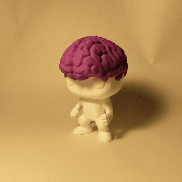 Un Brainvis empaquetado en una atractiva caja de regalo transparente con la marca YOAM, listo para ser entregado como obsequio.