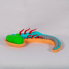 El tronco del encefalo ilustrado en nuestra línea superior de cerebros maqueta a color.