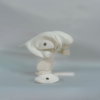 Representación del ganglio basales cerebro y la estructura del ganglio basal en color blanco personalizable.