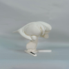 Modelo en blanco de los ganglios basales del cerebro diseñado para el estudio práctico de los ganglios basales.