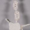 Maqueta neuronas en formato blanco para ilustrar la sinapsis en neuronas y memorizar fácilmente la neurona partes.
