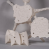 Maqueta de neurona en blanco diseñada para pintar y aprender de forma práctica las partes de la neurona y cada parte de neurona.