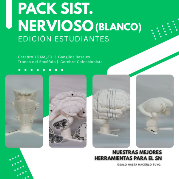 pack sist nervioso estudiantes UNED BLANCO UNED | Pack del Sistema Nervioso para Estudiantes